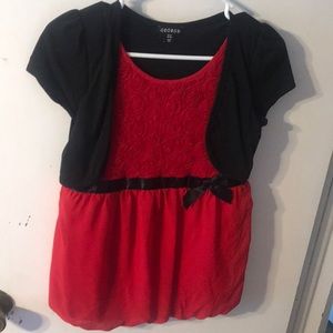 Girls dress top